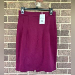 Mid-length skirt with cute pleats.  New with tags.